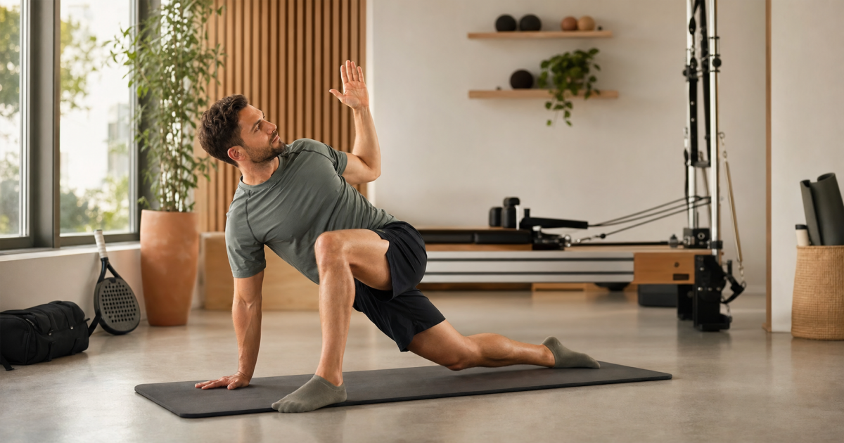 Pilates pour sportifs de raquette : mobilité, gainage et récupération