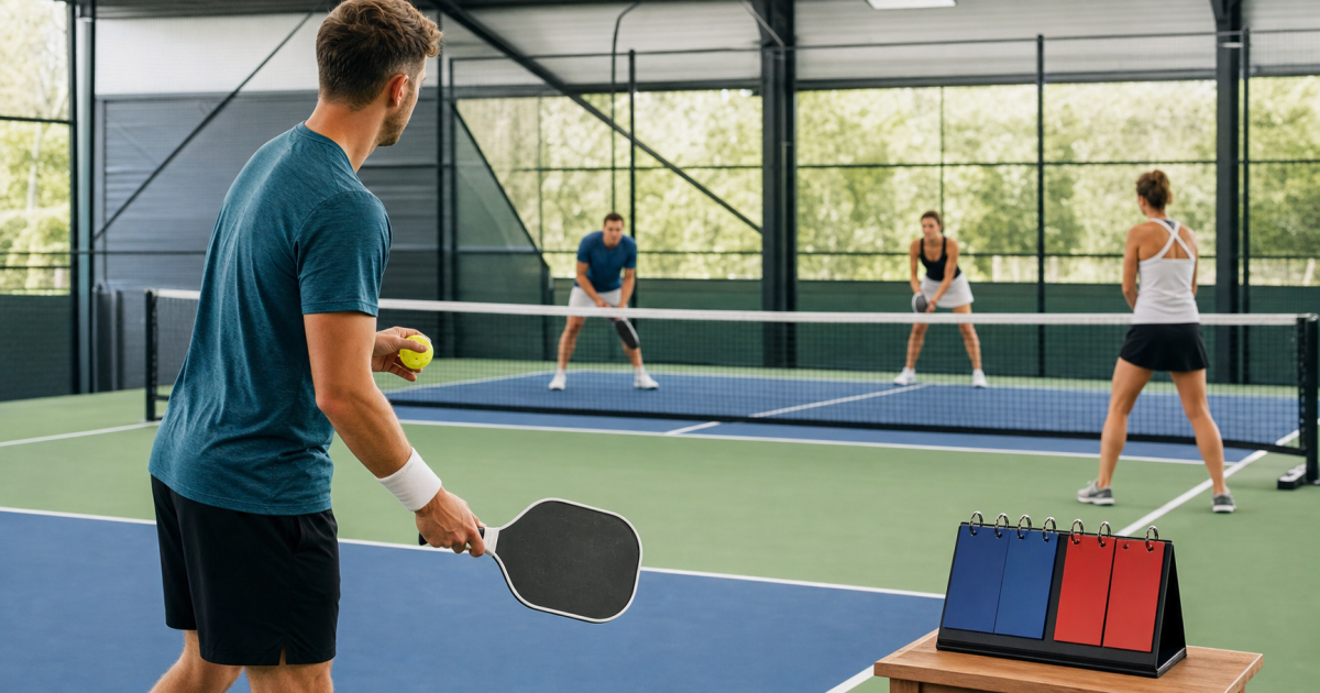 Score au pickleball en double : guide simple pour ne plus se tromper