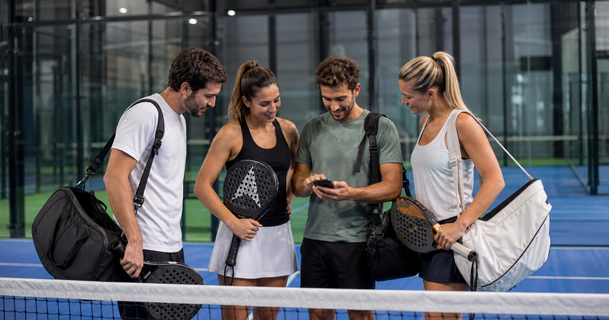 Trouver des partenaires de padel : organiser une partie à quatre sans y passer la semaine